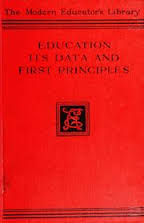Education Its Data And First Principles
