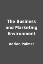 The Business and Marketing Environment, 2ndedition
