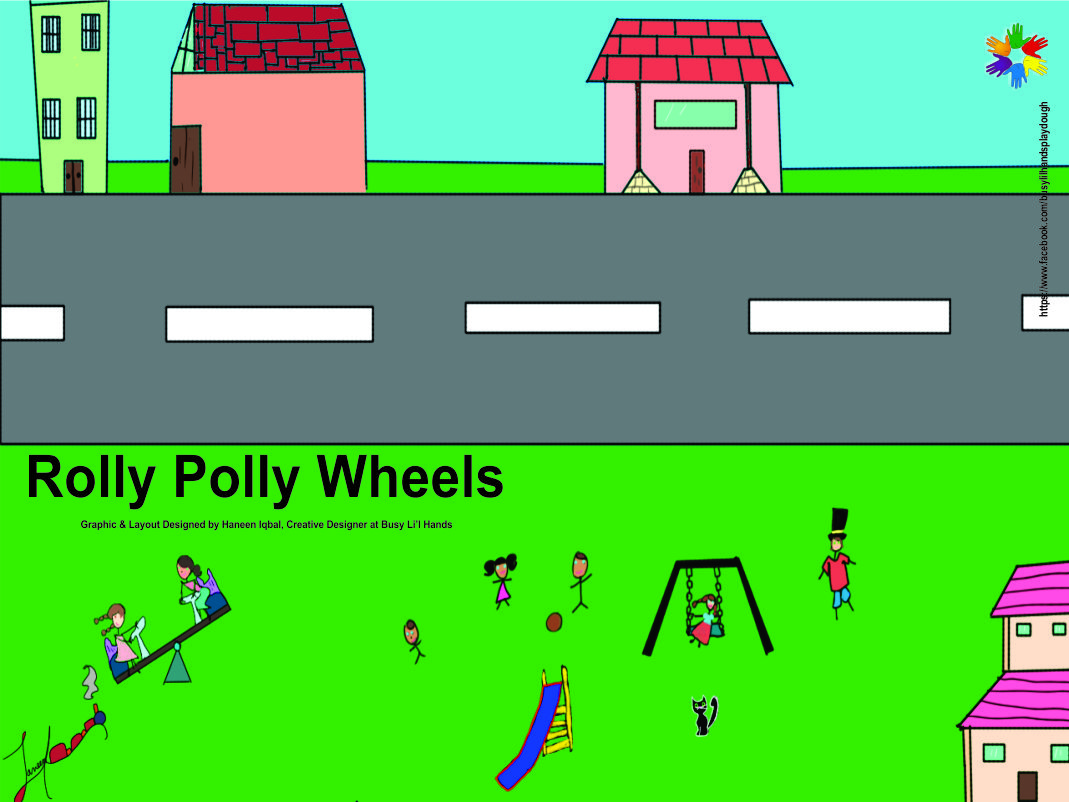 Roll Out Play Dough mat - Rolly PollyWheels(small)
