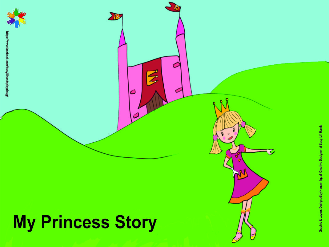 Roll out Play dough Mat - Princess Story (SMALL)
