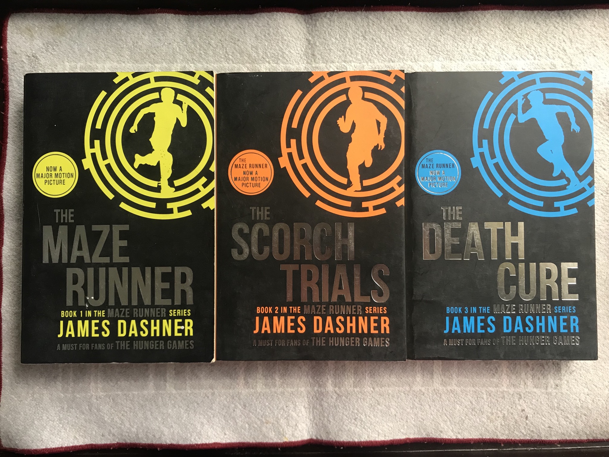 the maze runner series (3 books)