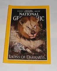 National Geographic Aug 1994 Lions Of Darkness.
