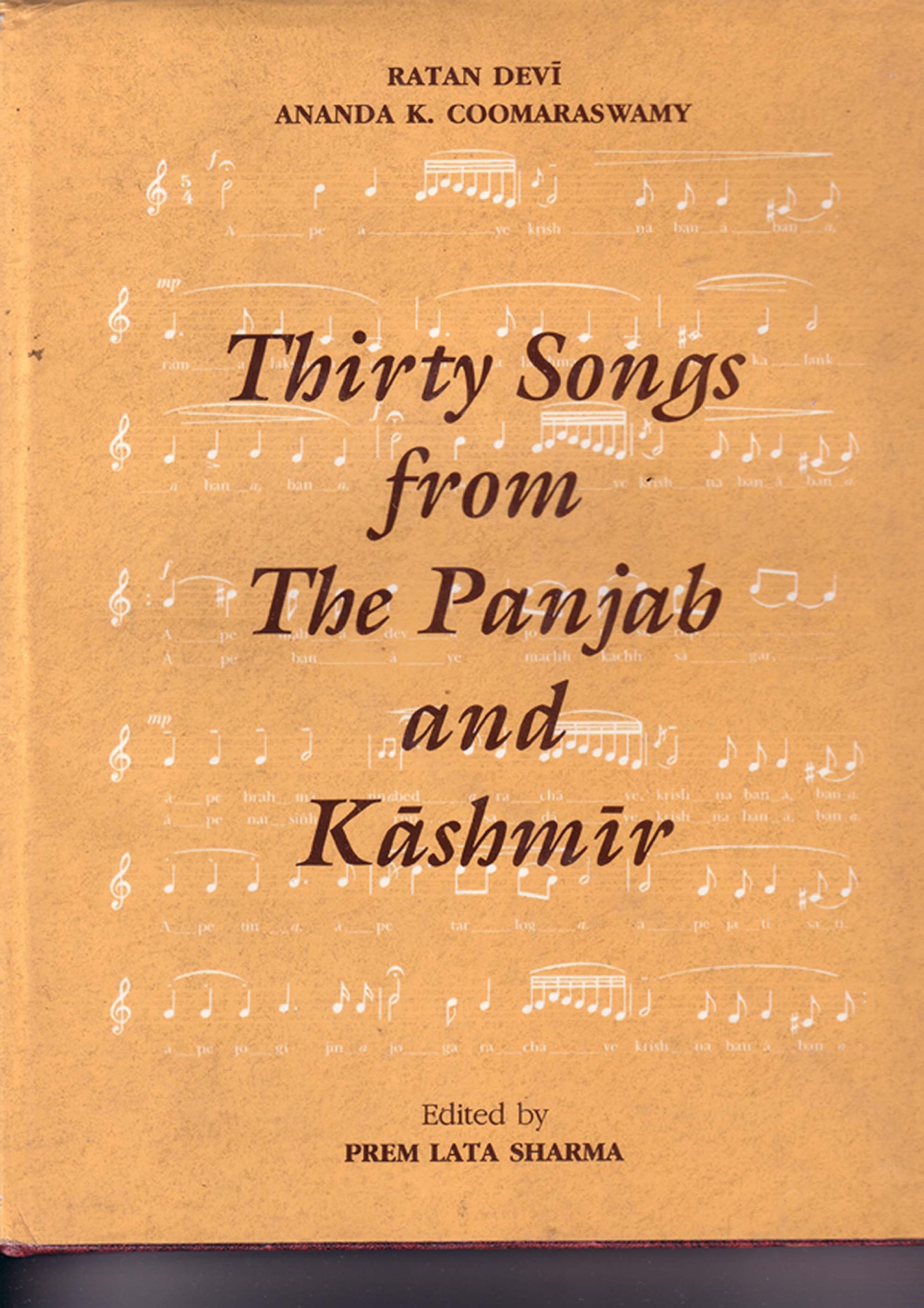 thirty songs from the panjab and kashmir