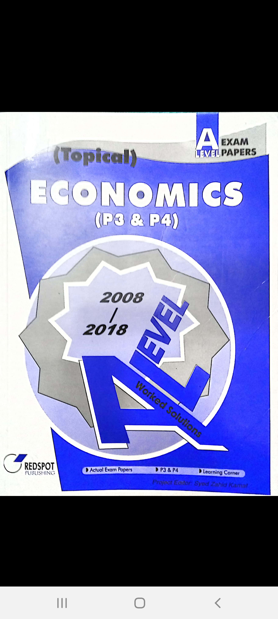 (topical) economics (p3 and p4) a level exam papers