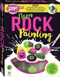 zap! extra neon rock painting