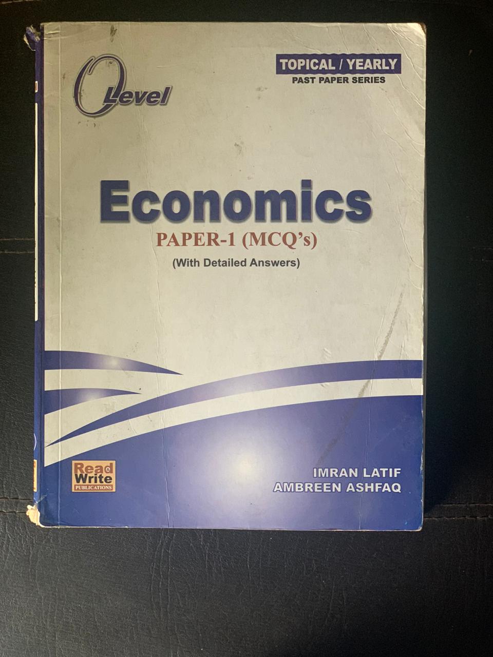olevels economics past paper (mcqs)
