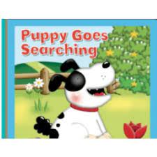 puppy goes searching