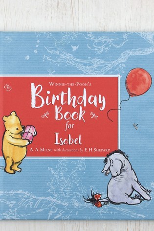 winnie the pooh birthday book for