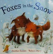foxes in the snow