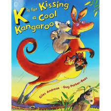 k is for kissing a cool kangaroo