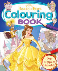 beauty and the beast colouring book