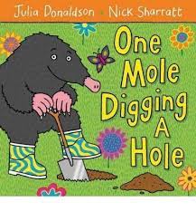 one mole digging a hole