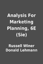 Analysis For Marketing Planning
