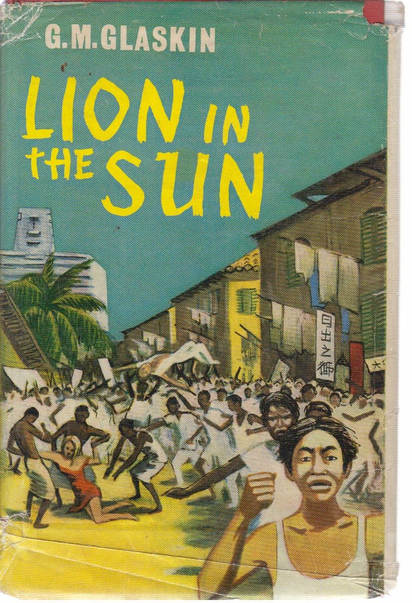 a lion in the sun