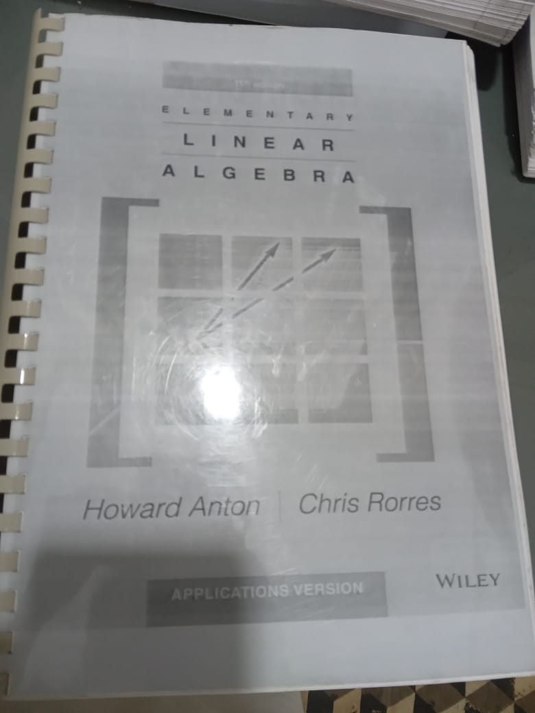elementary linear algebra 11th edition