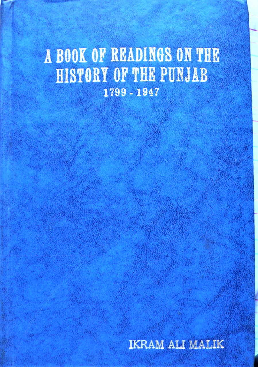 a book of readings on the history of the punjab, 1799-1947
