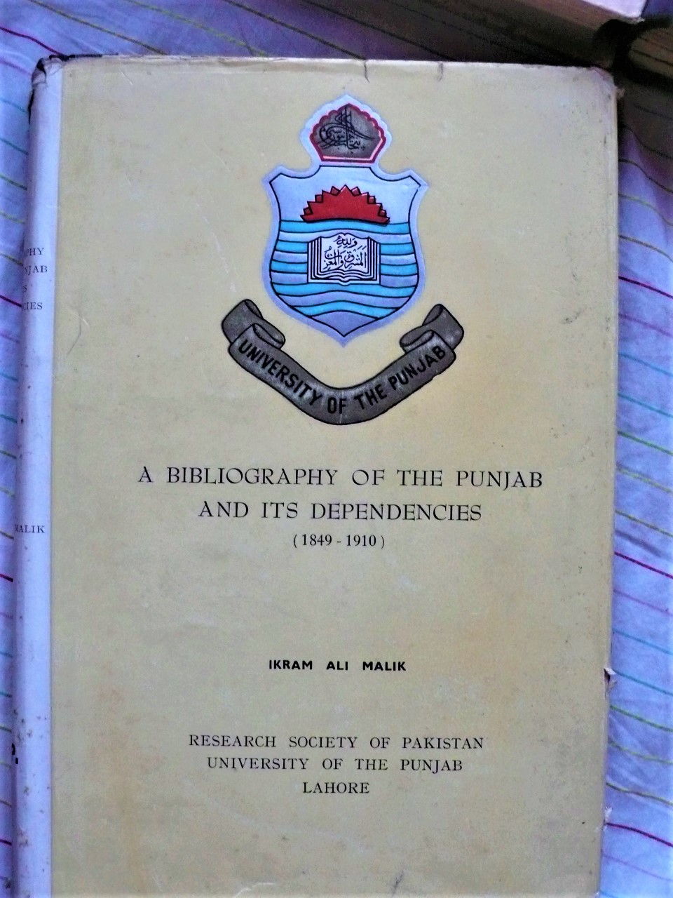 a bibliography of the punjab and its dependencies- 1849-1910
