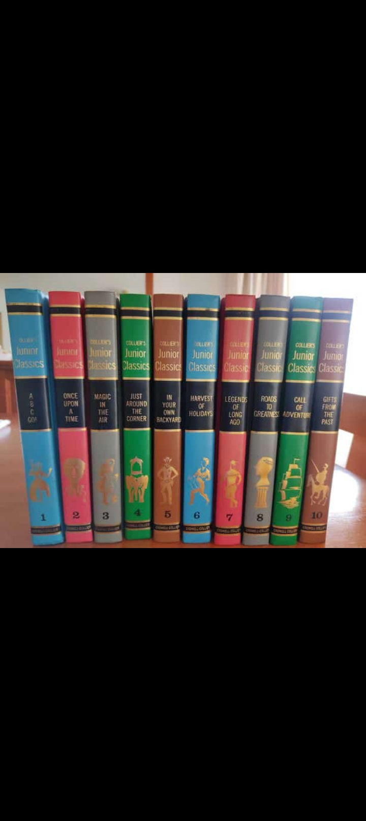 collier's junior classics 10 volume set