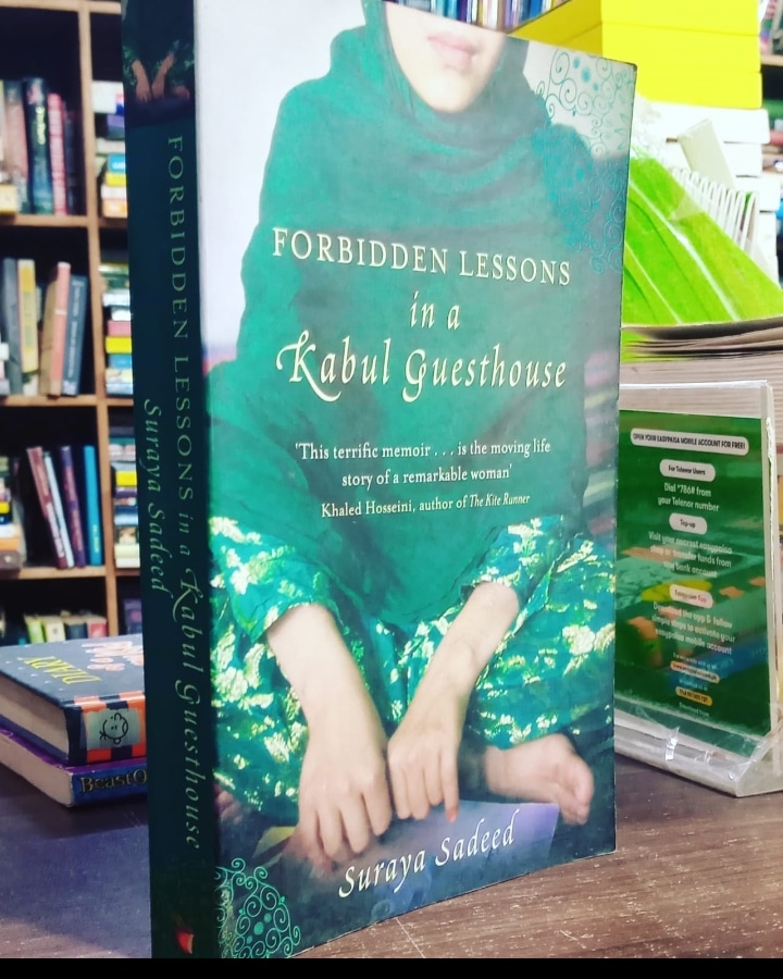 forbidden lessons in a kabul guesthouse by suraya saeed. original paperback no