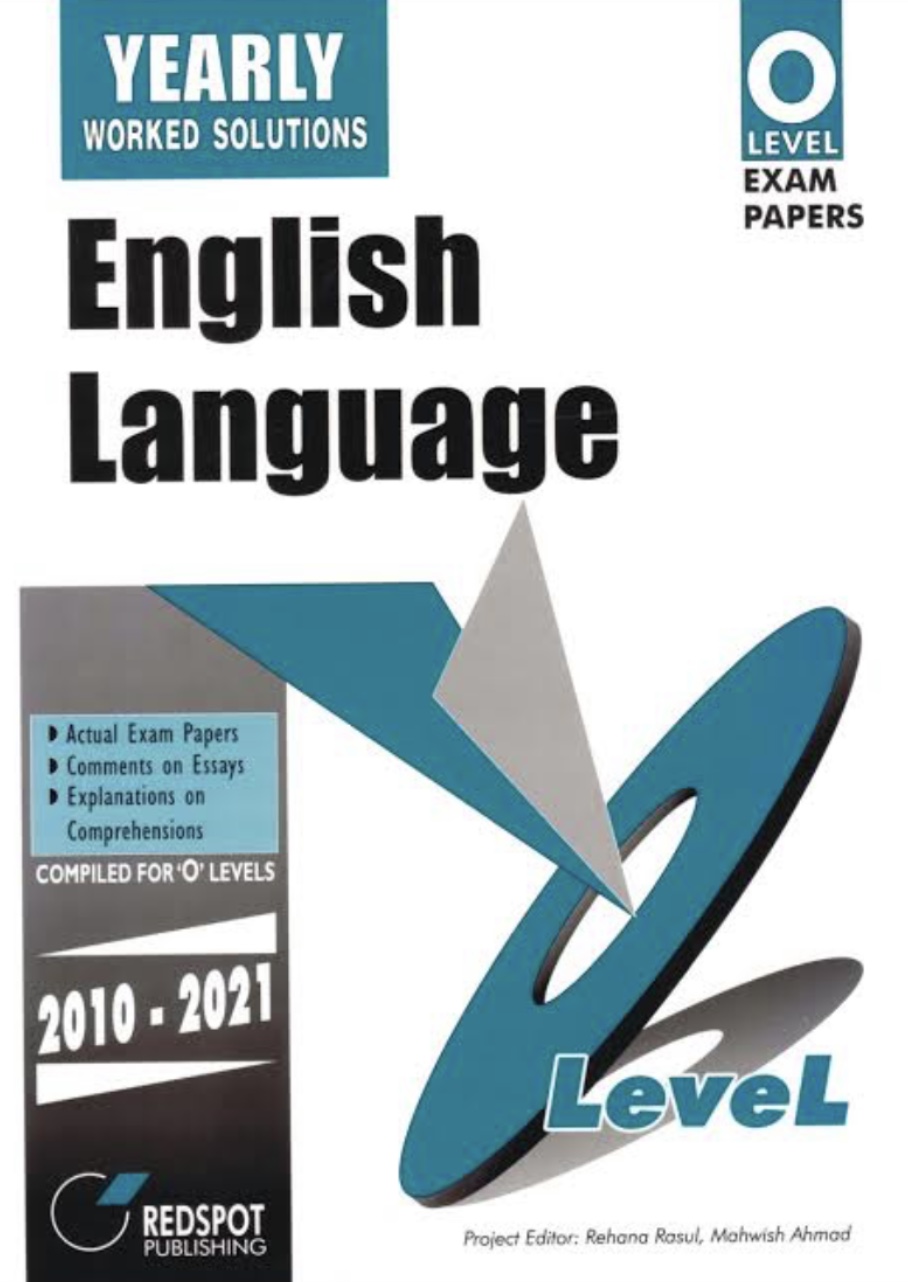 english language olevel yearly solutions (redspot)