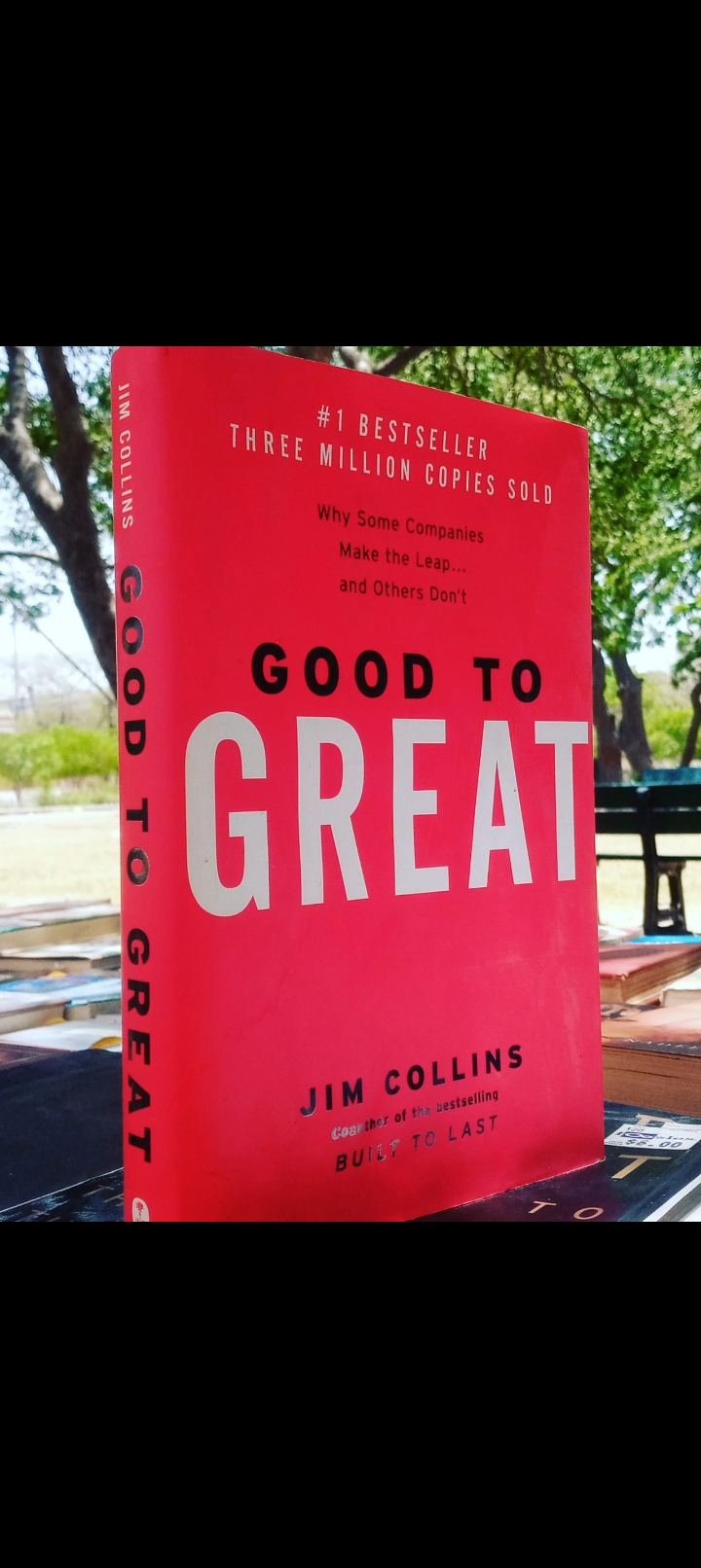 good to great by jim collins. original hardcover