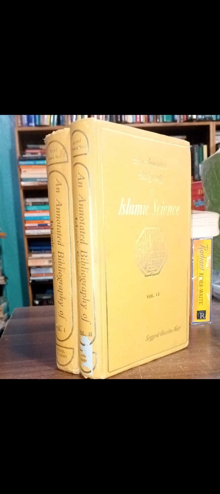 an annotated bibliography of islamic science by seyyed hossein nasir. complete 2 volume set original