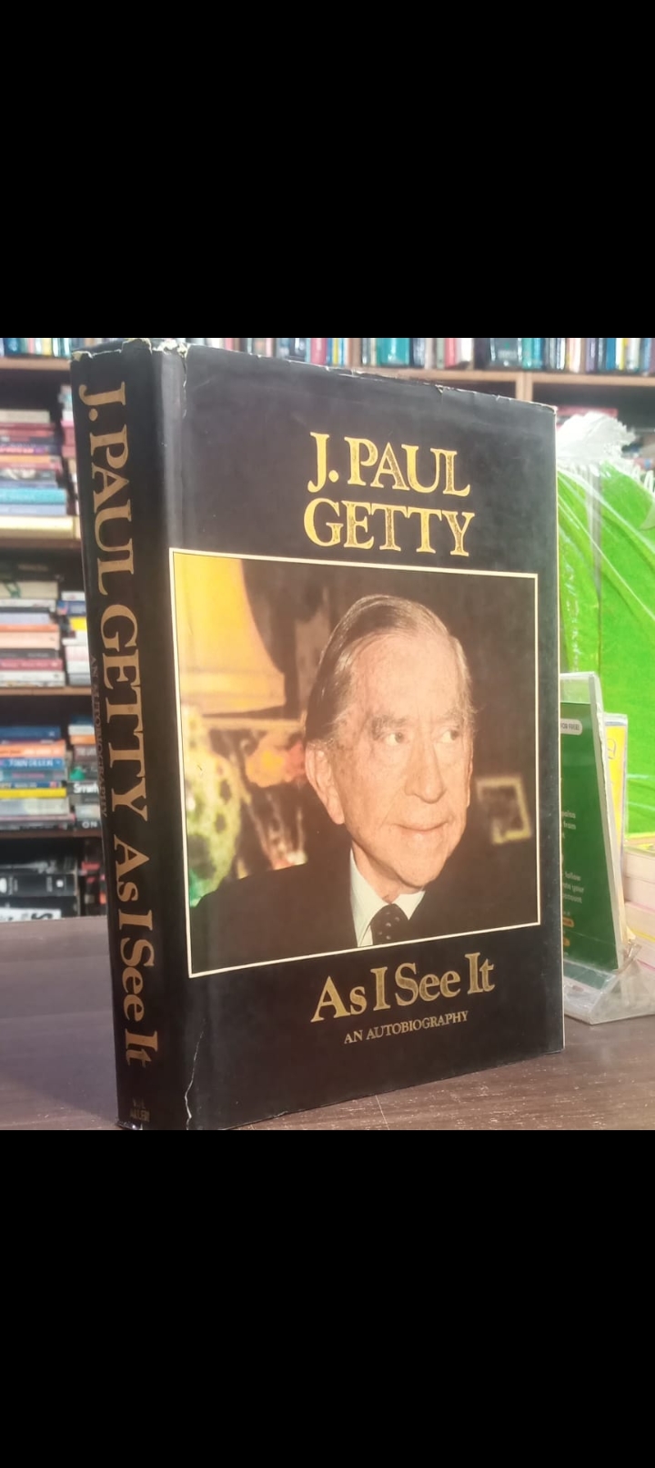 as i see it an autobiography by j.paul getty. original hardcove