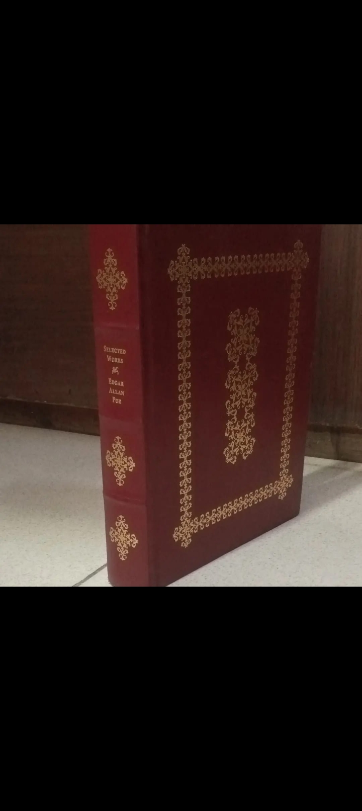 selected works by edgar allan poe from time warner libraries new york. leather bound golden edition