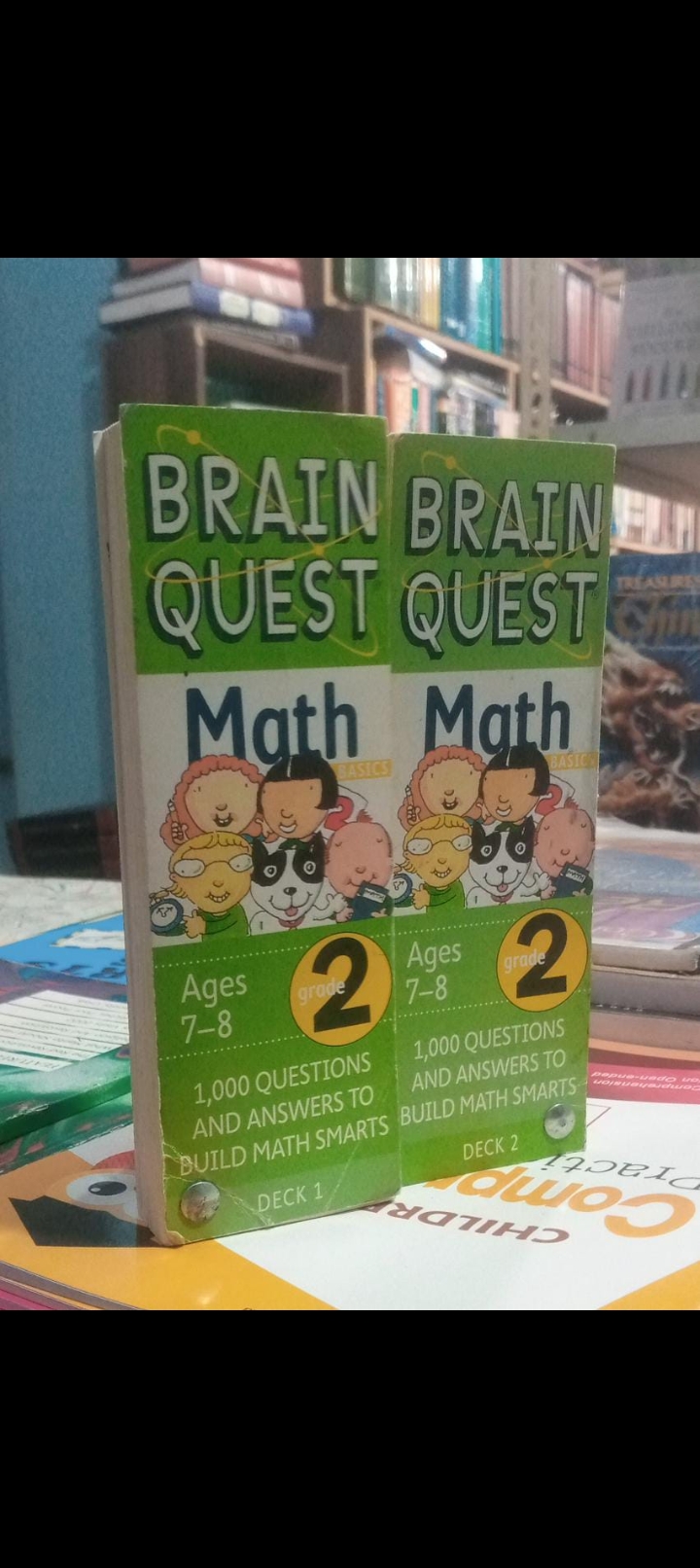 brain quest math basic ages 7-8 for grade 2 1000 questions and answers to build math smarts..