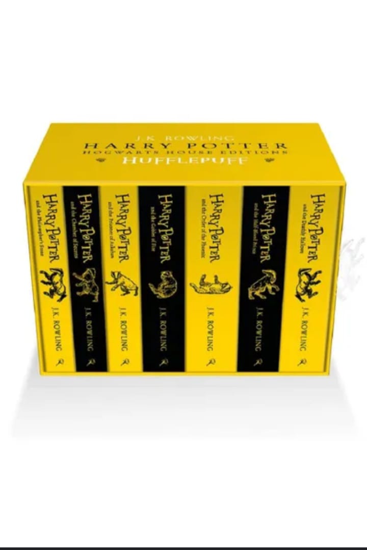 harry potter hogwarts house editions hufflepuff by j.k. rowling. new original paper in a beautiful b
