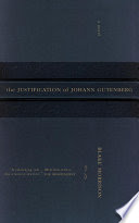 Justification of Johann Gutenberg

