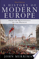 a history of modern europe from the renaissance to the present 3rd edition