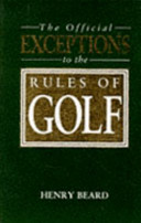 the official exceptions to the rules of golf