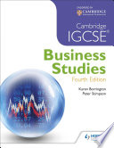 cambridge igcse business studies 4th edition