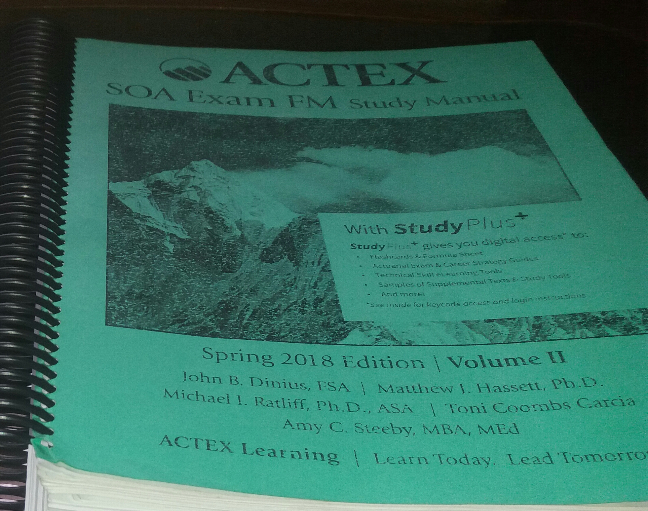 actex soa exam fm (financial mathematics) study manual 2018 edition