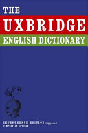 the uxbridge english dictionary