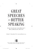 great speeches for better speaking: listen and learn from history's most memorable speeches (book + 