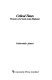 critical times, memoirs of a south asian diplomat