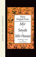 three mughal poets: mir, sauda, mir hasan