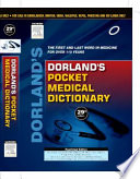 dorland's pocket medical dictionary, 29/e