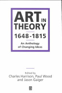 art in theory 1648-1815