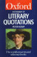 the oxford dictionary of literary quotations
