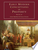 early modern conceptions of property