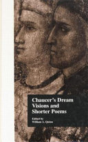 chaucer's dream visions and shorter poems