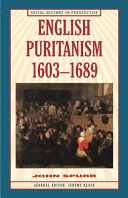 english puritanism 1603 - 1689