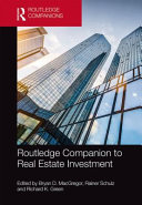 routledge companion to real estate investment