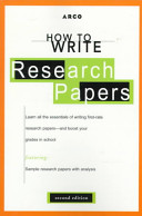 how to write research papers