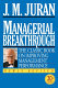 managerial breakthrough. the classic book on improving management performance