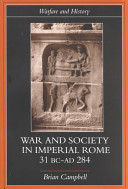 war and society in imperial rome 31 bc- ad 284 (softcover))