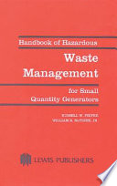 handbook of hazardous waste management for small quantity generators (hardb)cocer))